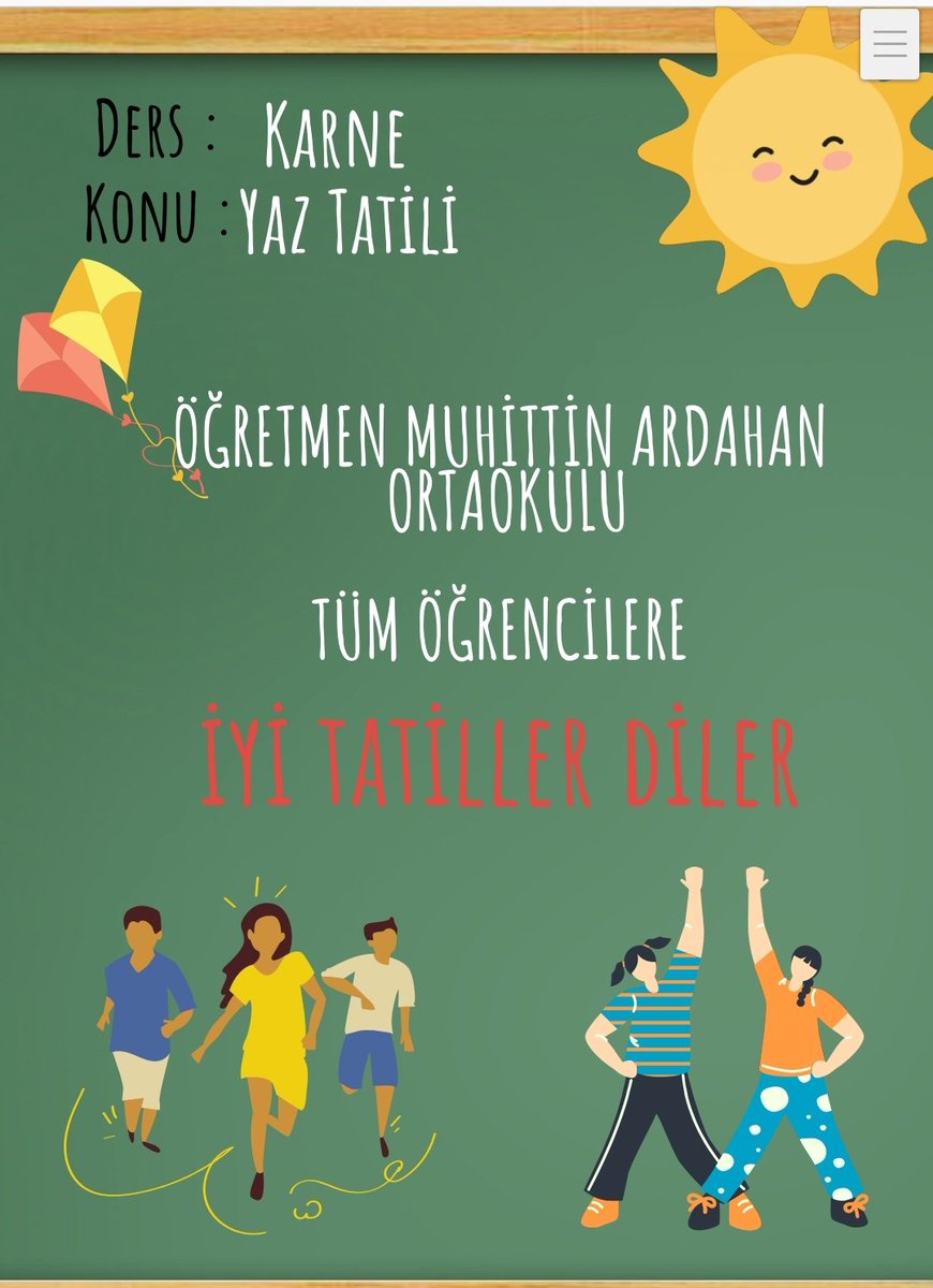 OMArdahanOO's tweet photo. Okulumuzun rehberlik servisi tarafından hazırlanan "Yaz Tatili Kitapçığı"na bağlantıya tıklayarak ulaşabilirsiniz.👇
https://t.co/XA5NewRTmK

#ÖğretmenMuhittinArdahanOrtaokulu https://t.co/m6PpjOyOYm