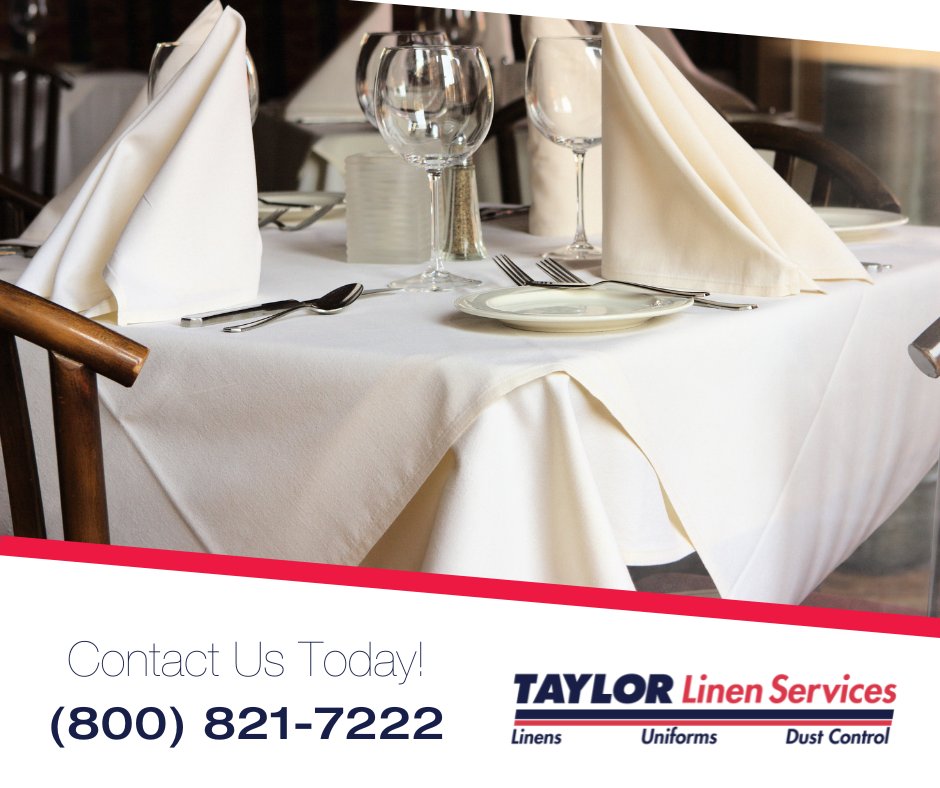 No matter your restaurant's aesthetic, Taylor Linen can accommodate! Our high-quality tablecloths and napkins are available in a variety of bright and inviting colors. Transform your dining room and impress your patrons with our rentals! taylorlinenservices.com/foodandbeverag…
