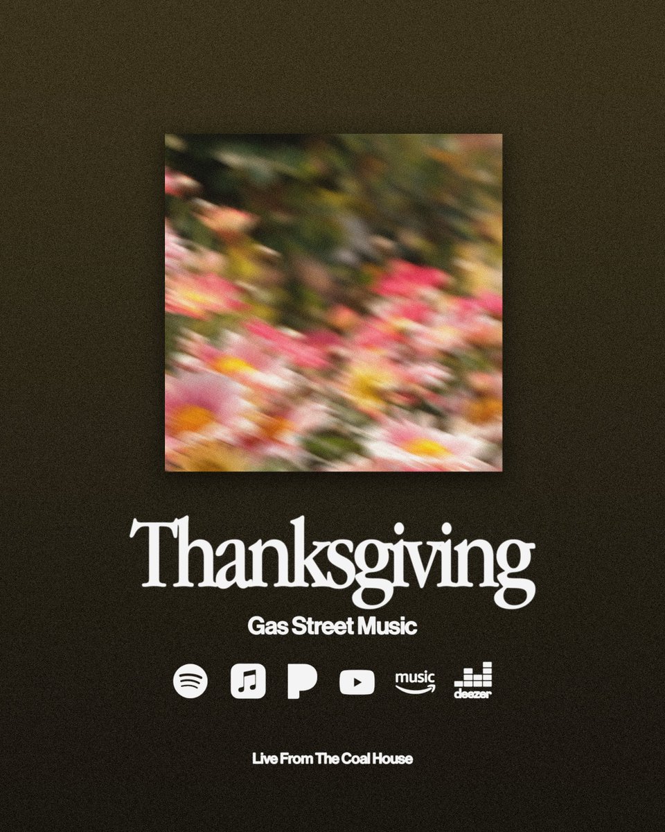 New single 'Thanksgiving' available everywhere!
🌍🔉
slinky.to/ThanksgivingGSM

#GasStreetMusic