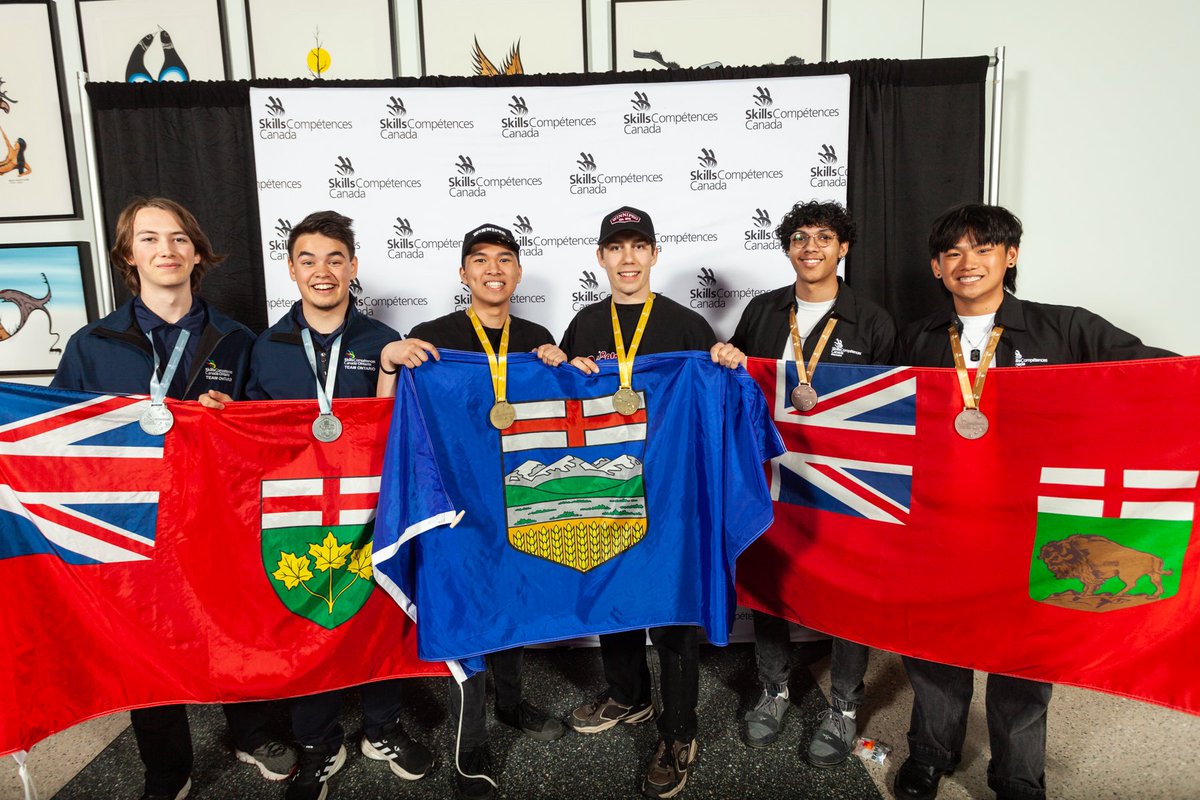 We are thrilled to share the immense talent in our region's high schools. Congratulations to Lucas and Jerico from @HolyRosaryHS, who brought home the gold medal in Video Production at the @Skills_Canada National Championship.

#SkillsForJobs #SkillsCanada #skilledtrades