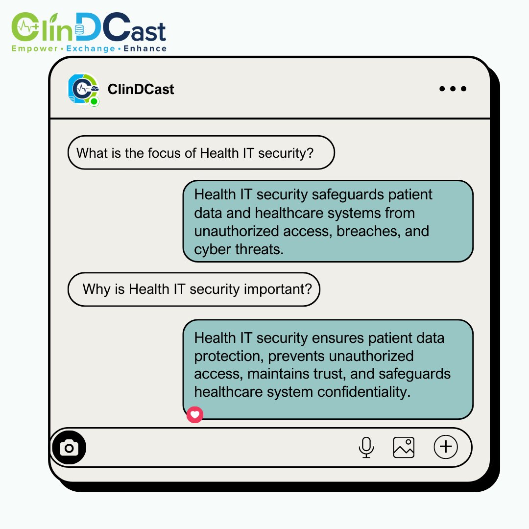 Healthcare IT security focuses on protecting sensitive patient information and ensuring the integrity, confidentiality, and availability of healthcare data

#Healthcare #Security #Data #DataIntegrity
#Cybersecurity #DataPrivacy #Healthcare #DigitalSecurity #HealthTech