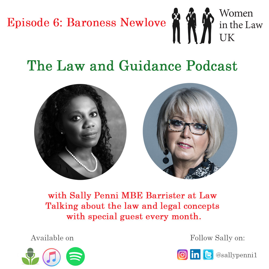 #LawandGuidance #Podcast - Former #VictimsCommissioner Baroness Newlove talks about the treatment of #victims with @sallypenni1 - click here to listen now: ow.ly/FwTn30svs3z #SallyPenni #Barrister #professionaldevelopment #lawfirms #practiceoflaw #HouseofLords #Law