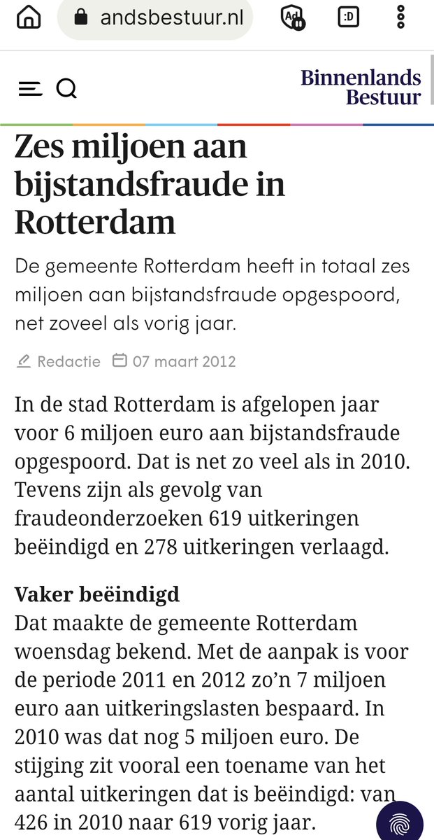 @VVDRotterdam 250k in 4 maanden (dan heb je de loonkosten van de 4,5 extra fte rechercheurs er nog niet eens uit), dan pakte PvdA-wethouder Marco Florijn dat toch heel anders aan. Hoeveel bedrijfsfraude is er in Rotterdam opgespoord overigens?