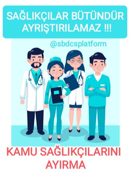 kamsagder's tweet photo. @drvedatisikhan Çalıştığı kuruma bakılmaksızın tüm hekimlerin maaşlarında yapılan iyileştirmenin tüm sağlıkçıları kapsamasını talep ediyoruz. #bizdesağlıkçıyız 
@drfahrettinkoca 
 #MemurHakkınıAlamıyor
@sbdcsplatform https://t.co/1FGYdypJ7Z