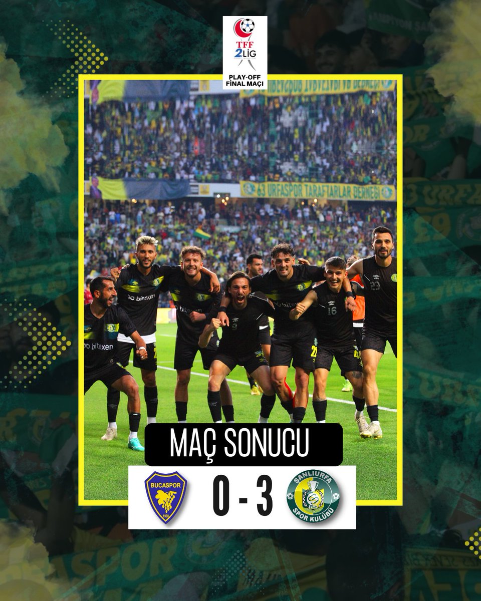 Şampiyon Şanlıurfaspor 🏆