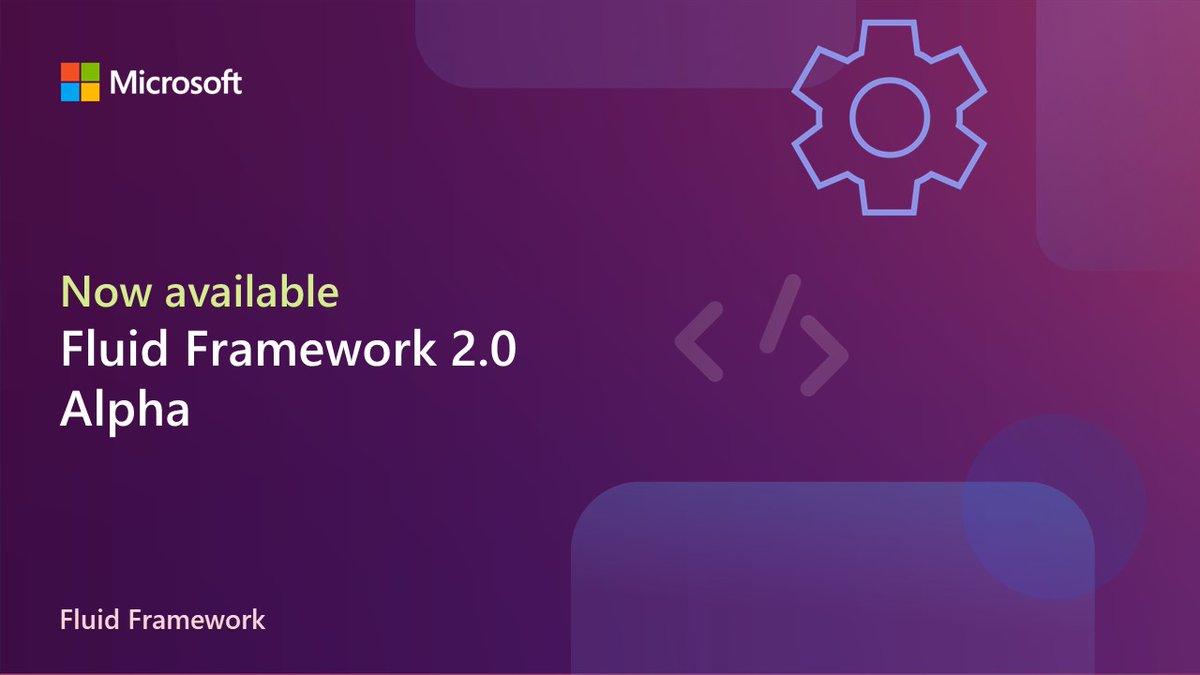 Microsoft365Dev's tweet image. Fluid Framework 2.0 Alpha is now available with SharedTree and an improved developer experience with the Fluid Developer Tools.

Learn more msft.it/6019gm2Gv

#Microsoft365Dev #FluidFramework