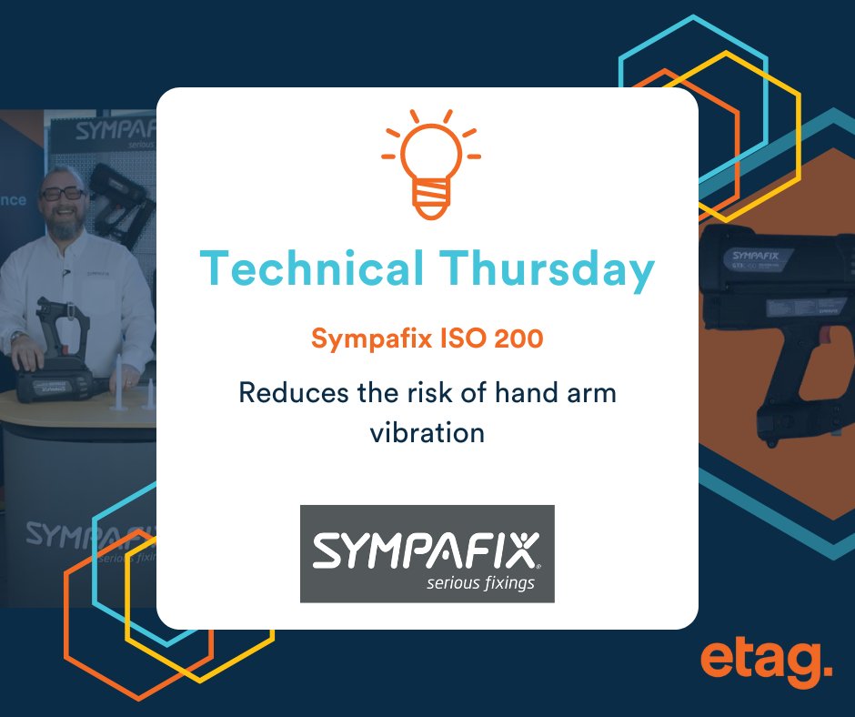 It's Technical Thursday! 🟠

Did you know that using the Sympafix ISO 200 reduces your risk of hand arm vibration! 

linktr.ee/etagfixingsuk

#TechnicalThursday