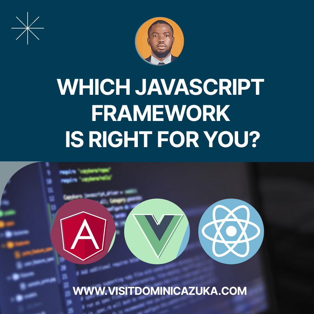 dominic_azuka's tweet image. Which JavaScript Framework is Right for You?
1/5 ๐ฅ Unleash the Power of #JavaScript Frameworks: React vs. Vue vs. Angular! ๐ค๐ก Not sure which framework to choose? Let me break it down for you! ๐ช #JavaScriptFrameworks #React #Vue #Angular