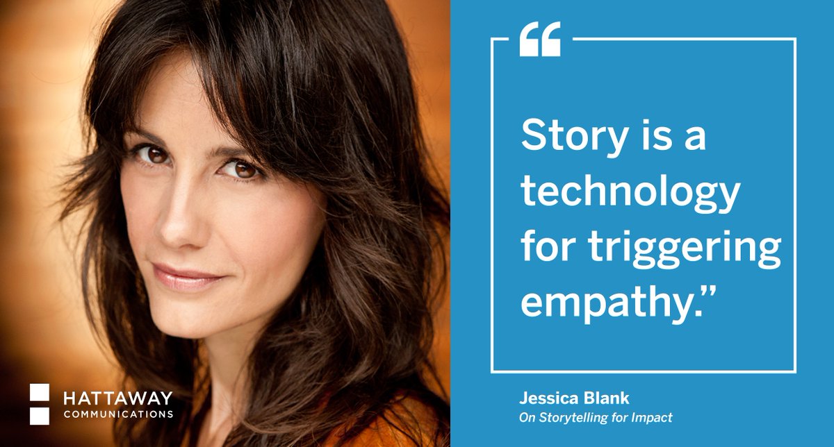 “Story is a technology for triggering empathy,” says writer, director, actor, and teacher <a href="/jessicacblank/">jessica blank</a>. For science-based tips on using #storytelling for #impact, check out this episode of Achieve Great Things.

soundcloud.com/achieve-great-…
