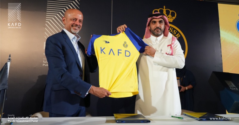 Kafd's tweet photo. #KAFD proudly signs in as an official platinum sponsor of @AlNassrFC. 

#GameChangers