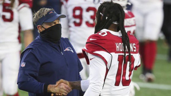 BREAKING: Per source, the New England #Patriots and free agent WR DeAndre Hopkins are expected to come to terms on a deal as early as this evening. I’m told “the deal is basically done' by a source in New England.

#ForeverNE #NFL