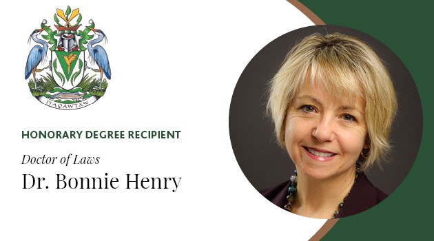 In recognition of her contribution to public health by leading British Columbia’s response to the COVID-19 pandemic, UFV awarded Dr. Bonnie Henry, Provincial Health Officer for BC,  an honorary Doctor of Laws degree at its June 15 convocation ceremony.
ow.ly/NzlR50OPIiQ