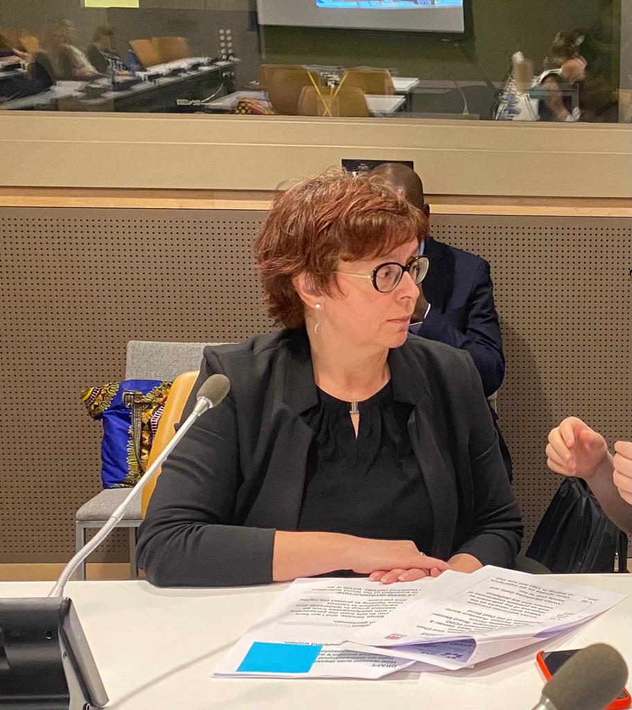 "There is a huge gap in the literature, information and data collection regarding #deafblind women, many countries have not recognized deafblindness as a unique disability. Data is lacking" says our President Sanja Tarczay at an intersectional gender rights event during #COSP16