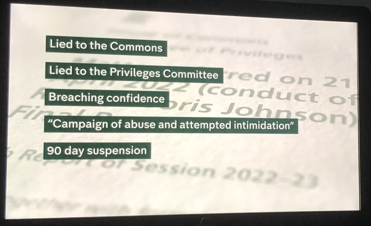 Excellent summary on #c4news of Boris Johnson's trail of lies.