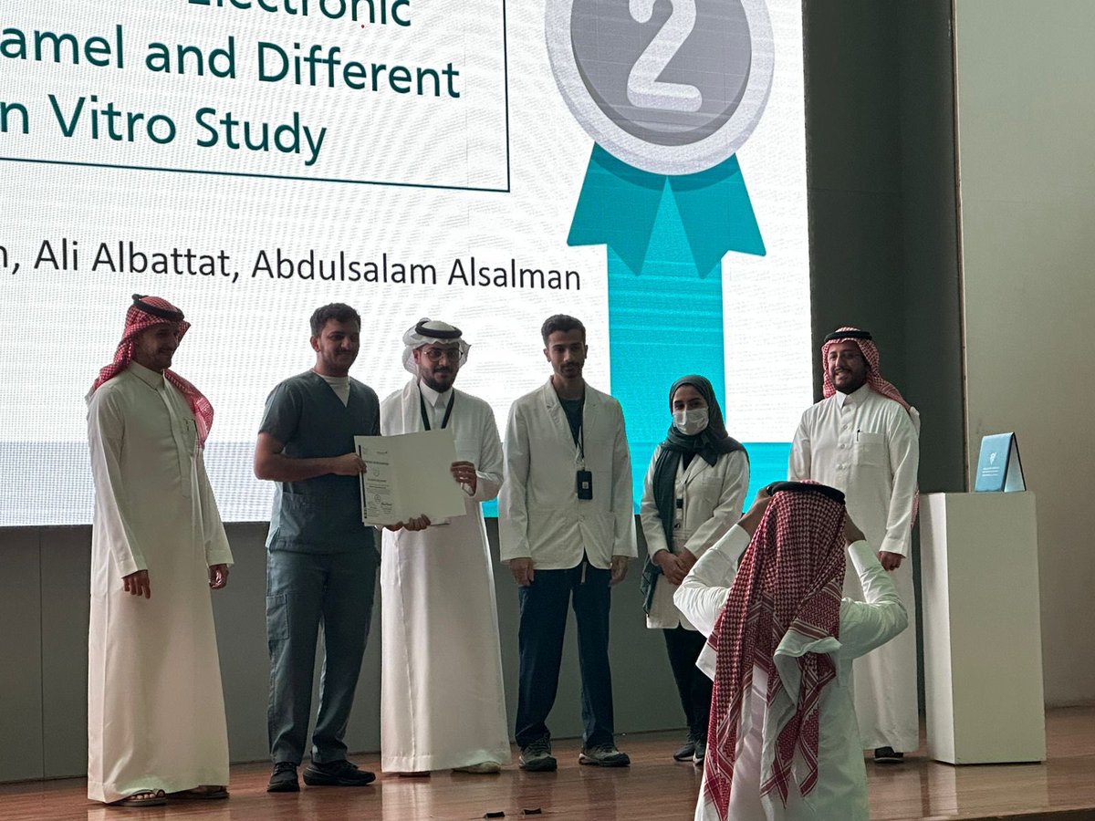 What a day to be alive” winning the second place out of 43 ‘interns poster  competition’ couldn’t be without  the help of our amazing supervisor <a href="/msyIbrahim/">ماريا|Maria</a> and my teammates
<a href="/IadrSaudi/">IADRSaudi</a> 
<a href="/IAUdent/">College of Dentistry</a>