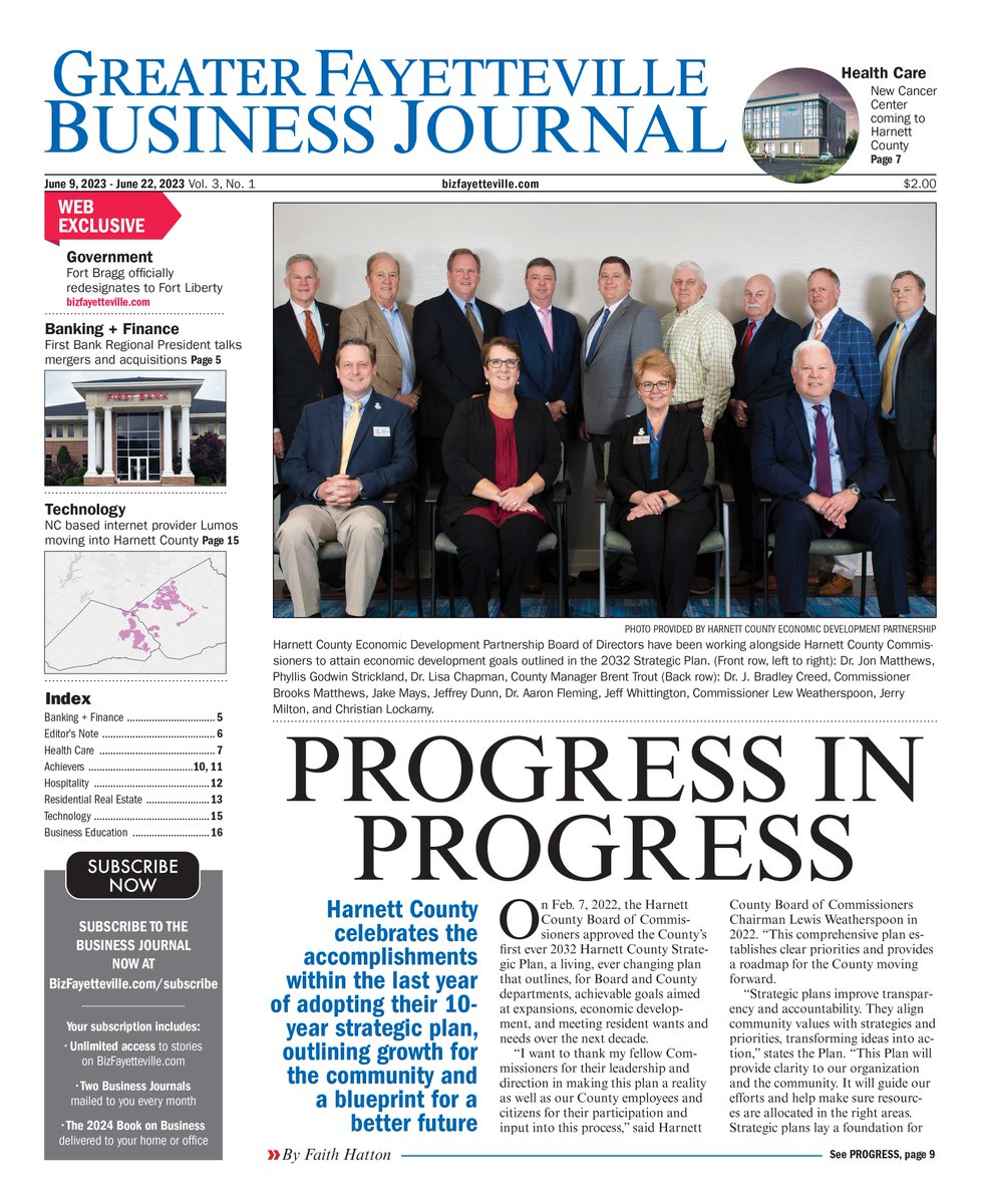 Check out the latest issue of the Greater Fayetteville Business Journal here:
bizfayetteville.com/issue/64

#harnettcounty #realestate #growth #hospitality