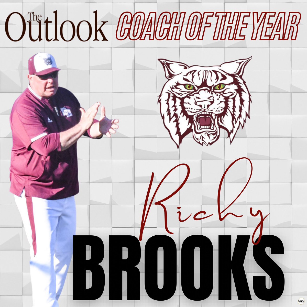 brwildcatsbsbl's tweet photo. Congratulations to Coach Brooks for being selected The Outlook Coach of the Year and to our players for making the All-Outlook Team! 

#WildcatPride | #GameDayGraphics https://t.co/ATNu8DVs6P