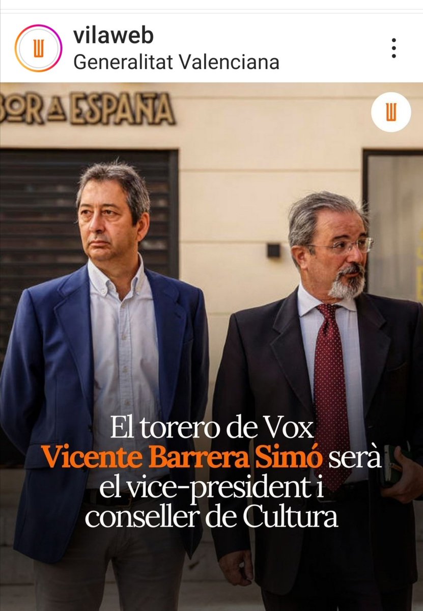 SanitarisxRep's tweet photo. Només a espanyistan un torturador assassíd'animals podria arribar a vicepresident i conseller de cultura...
#FUGIM #marxemja https://t.co/ejHZdayvnd
