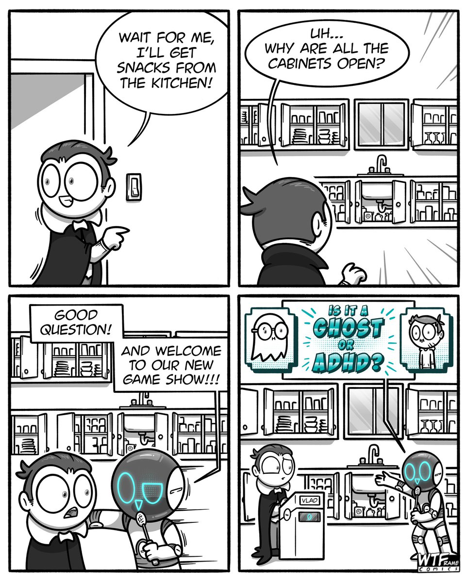 WTFrameComics's tweet image. I would make a ghost jealous 😅

#adhd #ghost #adhdproblems #adhder #neurodivergent #haunted #haunting #webcomic #webcomicartist #comicartist #digitalart #vladtheveganvampire