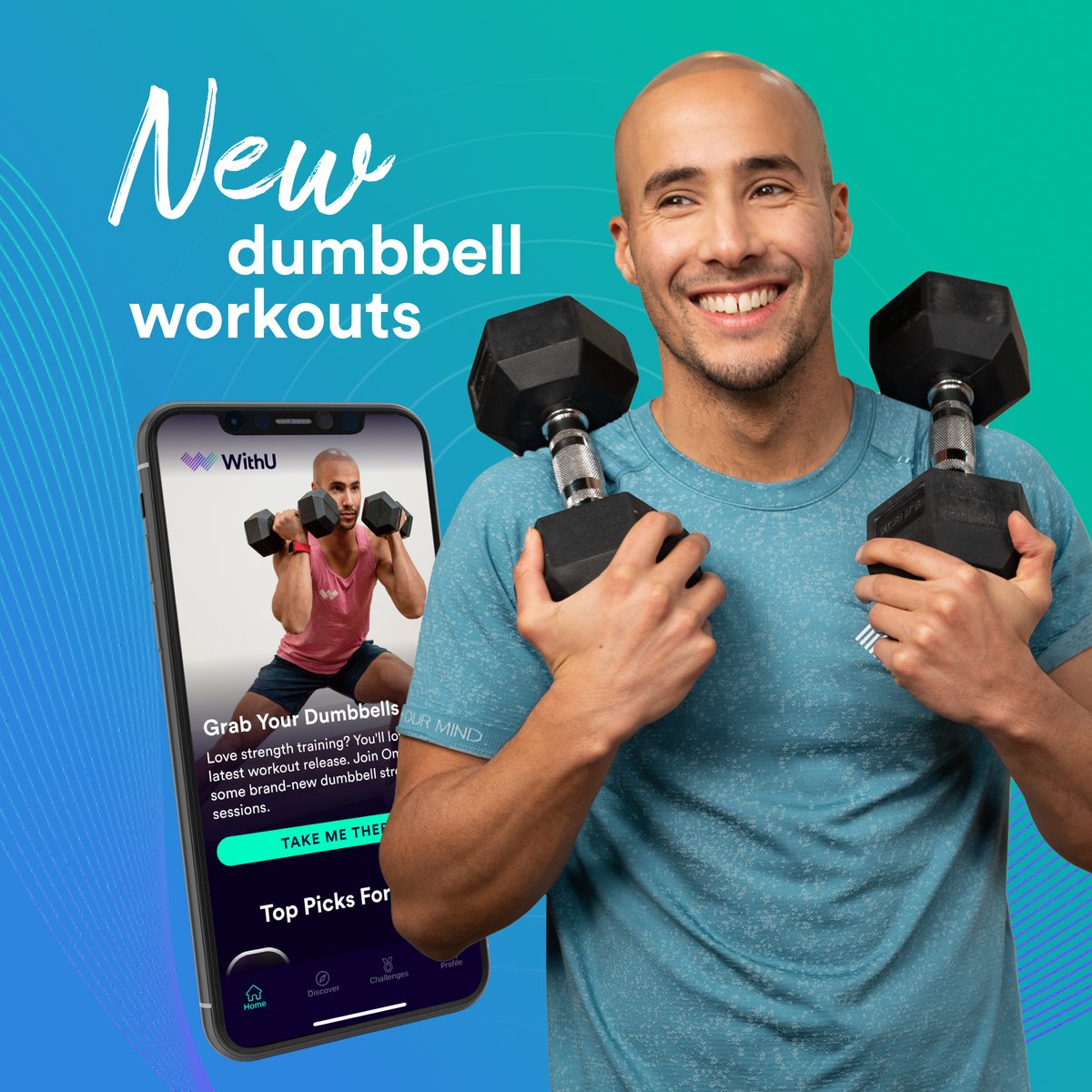 WithuTraining's tweet image. Dust off those dumbbells - it’s time to take your routine to the next level with Omar’s new set of workouts that’ve dropped on the app 👉 app.withutraining.com/welcome

#WithUWorkout #strengthroutine