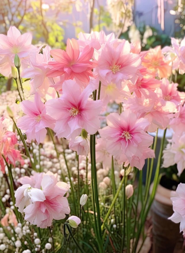 delightful pink flowers