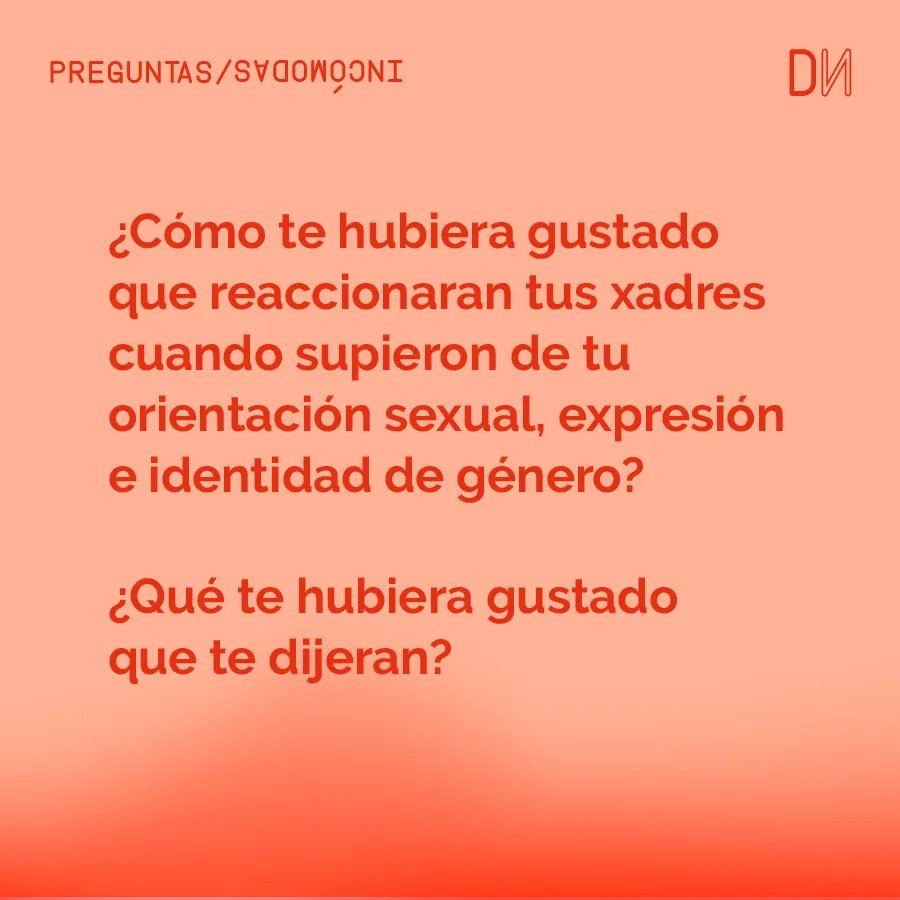 Jueves de #PreguntasIncómodas

En el mes del #Pride ... 

Atrévete a incomodarte con nosotras. Déjanos tus comentarios o envíanos un DM.
Todas las participaciones son anónimas. 

#SomosDisidentas