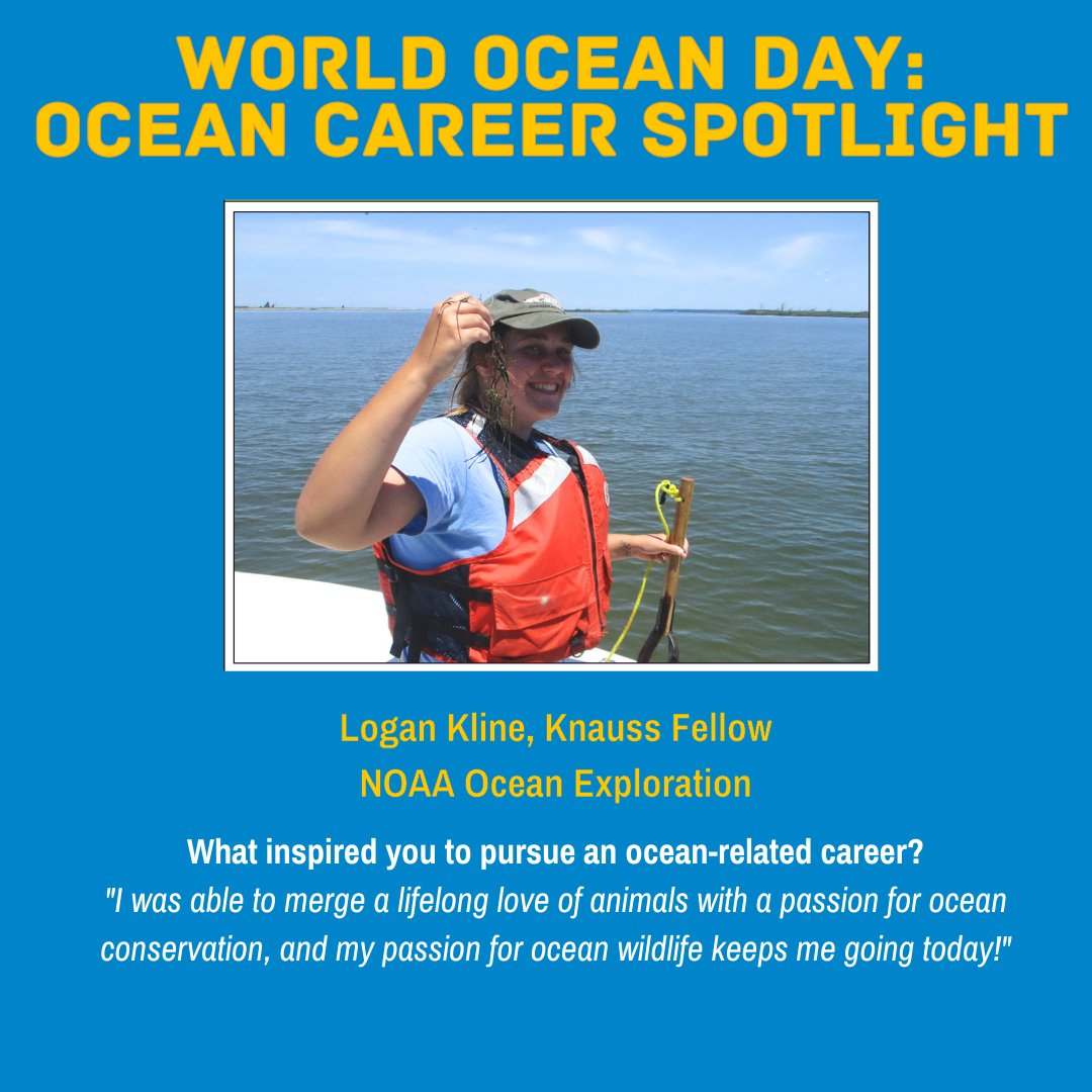 In honor of #WorldOceanDay, we're continuing to introduce some of the next generation of ocean explorers. Avid birder and 2023 Knauss Fellow Logan Kline recently provided updates from the mapping expedition she sailed on!
oceanexplorer.noaa.gov/news/oer-updat…

@EVNautilus #NationalOceanMonth