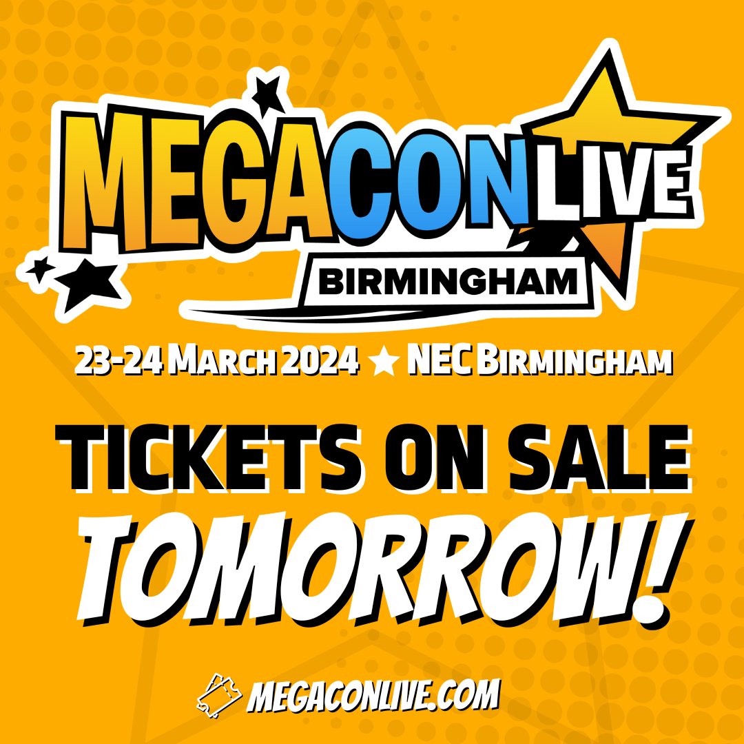 MegaCon LIVE on Twitter "⭐ Tickets for MegaCon Live Birmingham 2024 go