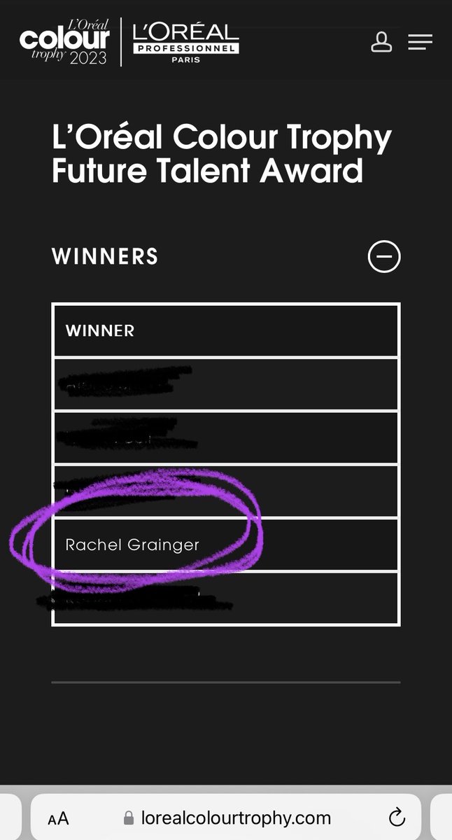 Great news from Hairdressing where level 3 adult learner Rachel has won the @lorealprouk Colour Trophy Future Talent 👏💇‍♀️🏆

Rach currently works at Rage Hair in Tamworth who supported her to enter this competition & will be heading to London next month to accept her award!