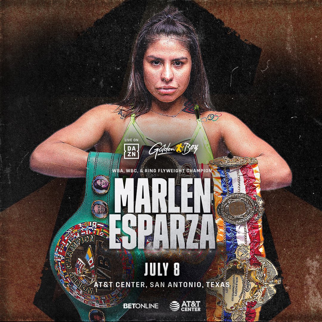 In a unification bout - the 🤩 CHAMP @Marlen112Boxing