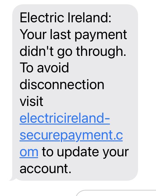 Scam text alert , if you get this text it’s a scam
#Scamalert #Scam #ScamText @ElectricIreland