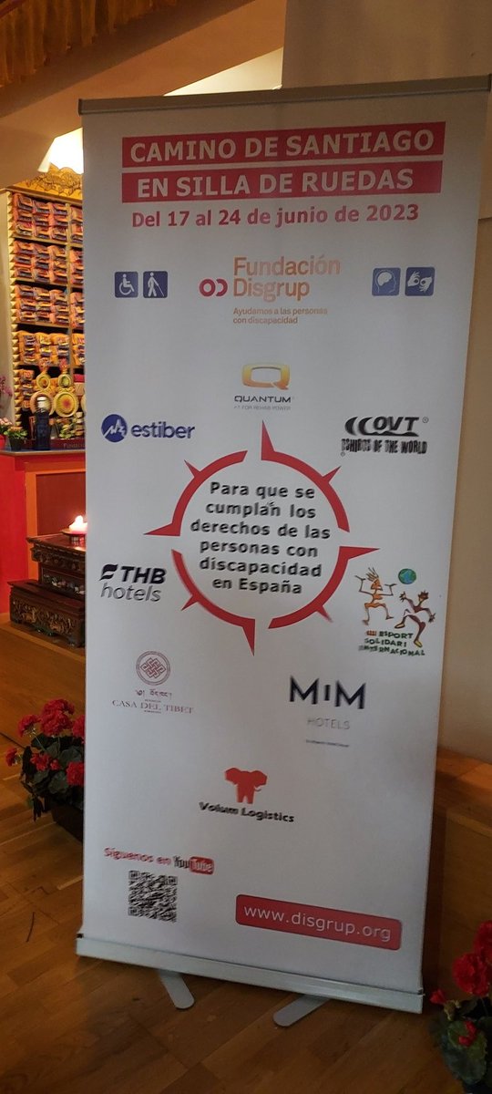 Guillermo Ejido, presidente de la Fundación disgrup presentando un proyecto espectacular, el camino de Santiago en silla de ruedas para revindicar los derechos de los discapacitados en Espanya. Muchísimas gracias a los patrocinadores <a href="/pridemobility/">Pride Mobility</a> mediatric__ortopedia.