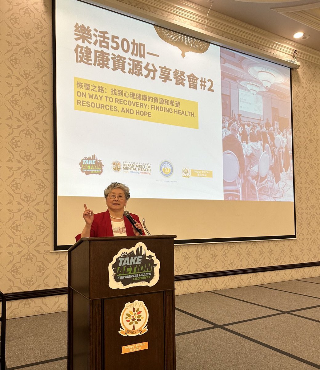 Happy50plusFnd's tweet photo. 💝💝TY @LilyLiuDC for sharing the Person-Centered Trauma-Informed (PCTI) care model with 300+ older Chinese Americans at our #TakeActionLA @LACDMH #CalMHSA event!
The @jfederations PCTI model is SO relevant to Chinese family #caregivers❤️ @AJCGlobal @CalAging @CACommisOnAging https://t.co/udNteTfbSi