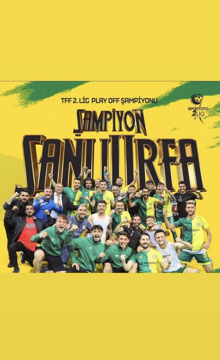 halitrisvanoglu's tweet photo. TFF 1. Lige Yükselen Memleketimizin Takımı Şanlıurfa Sporumuza Tebrikler👏🏻👏🏻
#sanliurfa 
#OSeneBuSene https://t.co/Kh3hRTuIoa