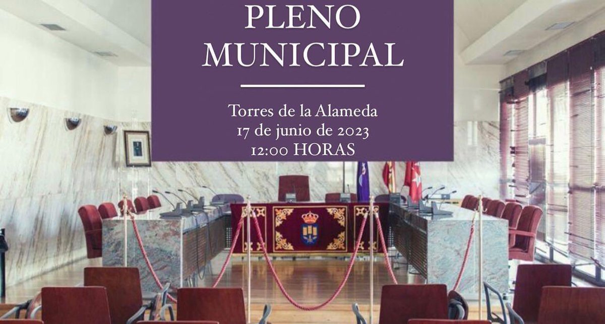 PopularesTorres's tweet photo. 🔵 Este sábado 17 de junio a las 12:00 se celebrará la Sesión Constitutiva de la Nueva Corporación Municipal, donde nuestro alcalde @joseteblanco y los seis concejales que nos representan, pasaran a formar parte del gobierno municipal durante los próximos 4 años.
Os esperamos. https://t.co/A8lhjgD9Wk