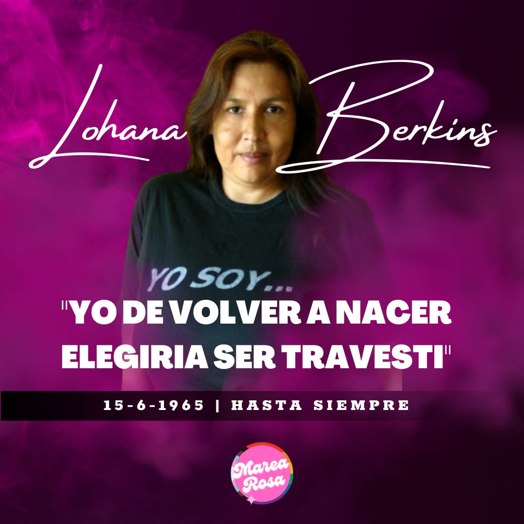 MareaRosalp's tweet photo. "Yo de volver a nacer, elegiría ser travesti".
Lohana Berkins 🏳️‍⚧️

🦋 Hoy cumpliría 58 años la comandanta de las mariposas. https://t.co/FWn6fa4wFQ