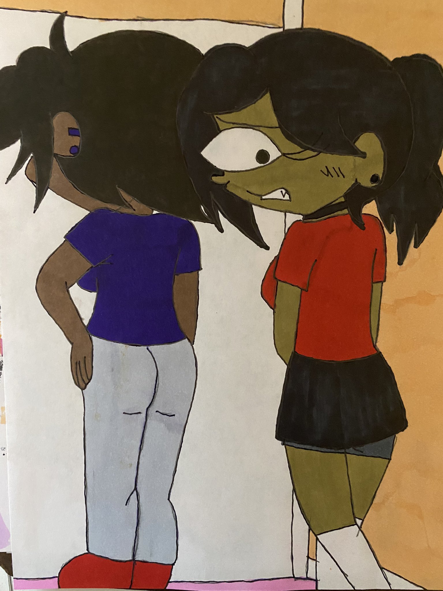 thesecretomoaccount on X: #omorashi #omorashiart CW female omorashi, pee  desperation, pee holding t.coLhfROaIwYL  X