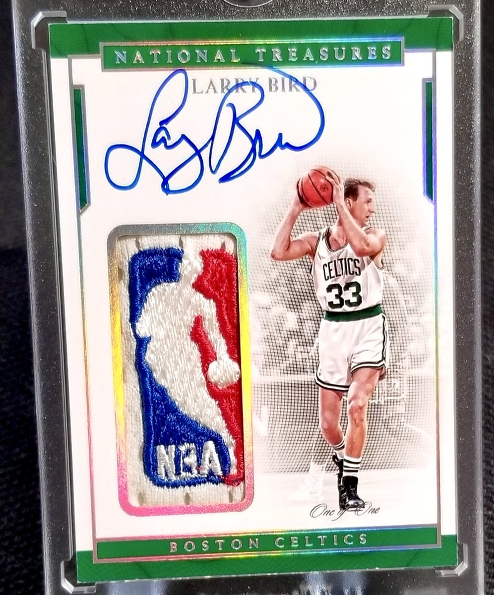 Larry Bird game-worn Logoman auto 1/1...