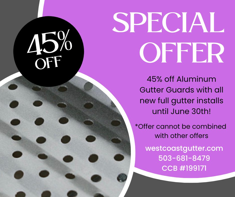 Check out our special offer on aluminum gutter covers!
jtswestcoastgutter.com/special-45-off… #guttercovers #leafblaster