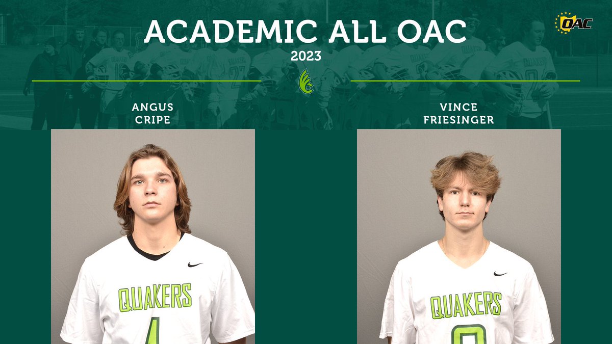 DubC_MensLax's tweet photo. Congrats to our Academic All-OAC recipients!

#WeAreDubC #TheStandard https://t.co/cLNUutKtxo