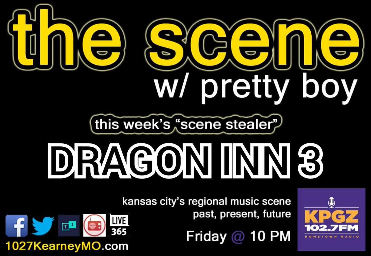 This Friday night: Hear tunes from <a href="/THE_TCR/">The TCR</a> <a href="/AimingArrowsKC/">AIMING ARROWS</a> &amp; more!

10pmC on <a href="/1027FMRocks/">KPGZ 102.7FM</a>
1027KearneyMO.com
<a href="/tunein/">TuneIn</a> <a href="/myTunerRadio/">myTuner Radio</a> &amp; <a href="/Live365/">Live365</a> (search "KPGZ")

tinyurl.com/supportlocalmu…

#supportlocalmusic
#encore