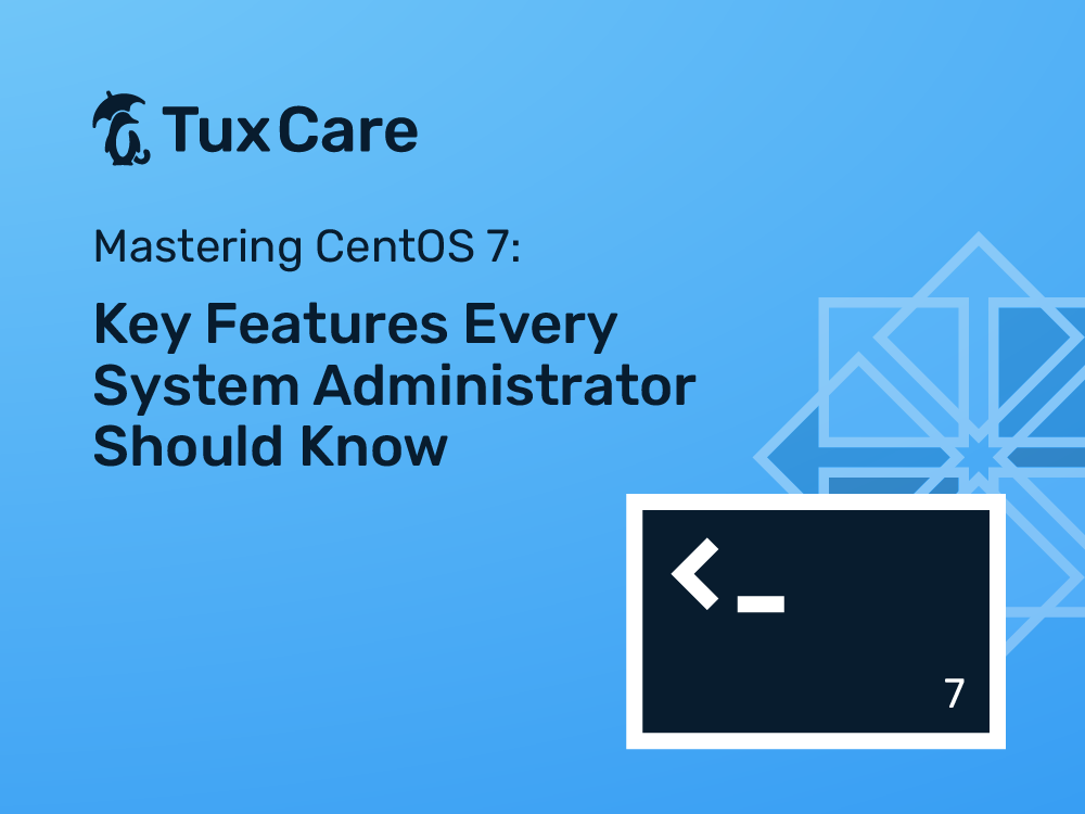 Hey, #SysAdmins! Ready to #LevelUp your #Linux game? #CentOS7 offers essential features for optimized performance & secure systems. Even though support ends in June 2024, there's still plenty to learn! Check out our #blog to learn more: social.tuxcare.com/jz2 #TuxCare #EOL