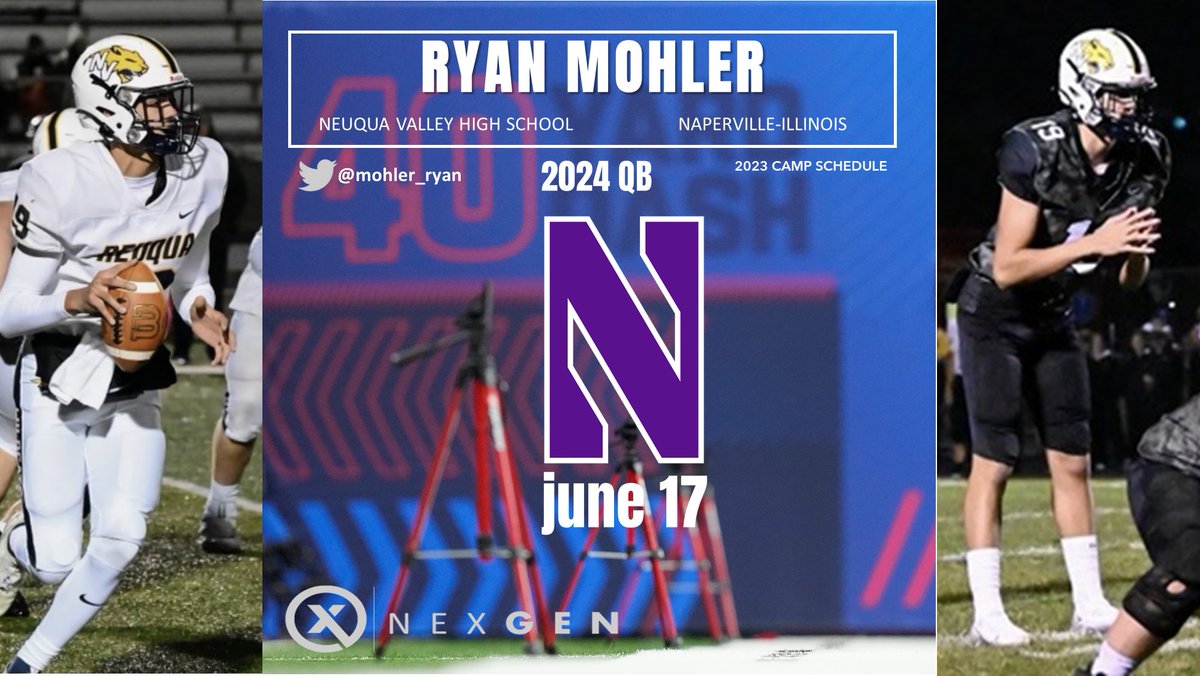 nexgenscouting's tweet photo. 2024 QB Ryan Mohler @mohler_ryan Neuqua Valley HS (Naperville-Illinois) set to work Saturday at the Northwestern Chicagoland Showcase @NUFBFamily https://t.co/XwKX901RC5