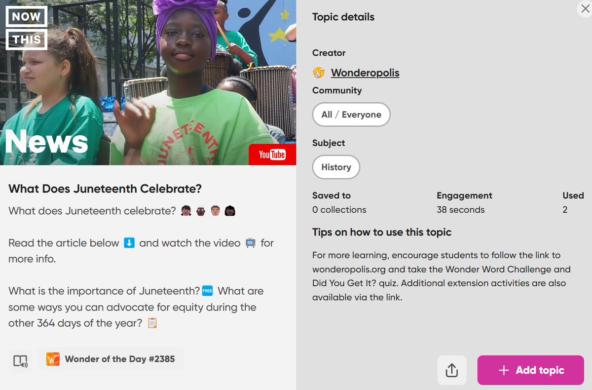Flip (@microsoftflip) on Twitter photo Honor the importance of #Juneteenth with this topic from <a href="/Wonderopolis/">Wonderopolis</a> and ensure your classroom to ensure students learn or revisit the significance of this historical Federal holiday. admin.flip.com/manage/discove… Honor the importance of #Juneteenth with this topic from <a href="/Wonderopolis/">Wonderopolis</a> and ensure your classroom to ensure students learn or revisit the significance of this historical Federal holiday. admin.flip.com/manage/discove…