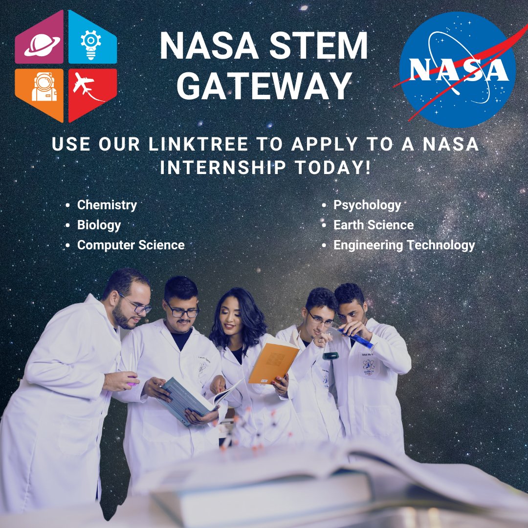 Launch into your future with the NASA STEM Gateway internships 🚀. Reach for the stars with an incredible chance to dive into the world of space science and innovation. ✨ #NASAInternships #DreamBig #undergraduateresearch