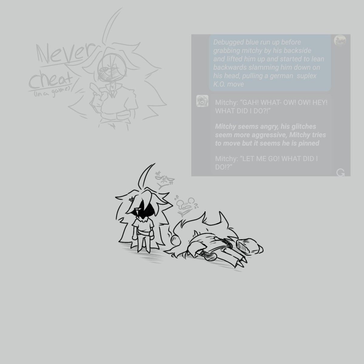 SuzukiSilver's tweet photo. #MITCHYSWEEP #DEBUGGEDBLUESWEEP #DEBUGGEDSWEEP
Mitchy belongs to @minkiefury (Sorry for ping btw)
Character. Ai is surely somethin' LOL https://t.co/3mlNo6FdOS
