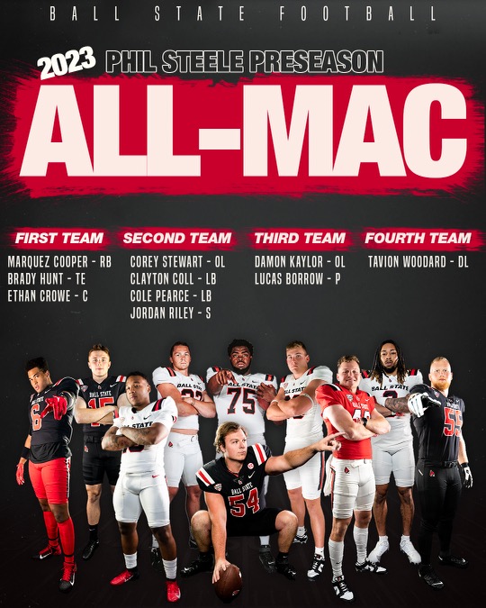 Let's get the season started! Ten Cardinals named Preseason All-@MACSports by @philsteele042 College Football Preview. 📰: bit.ly/3JgGnjU #1AAT x #WeFly