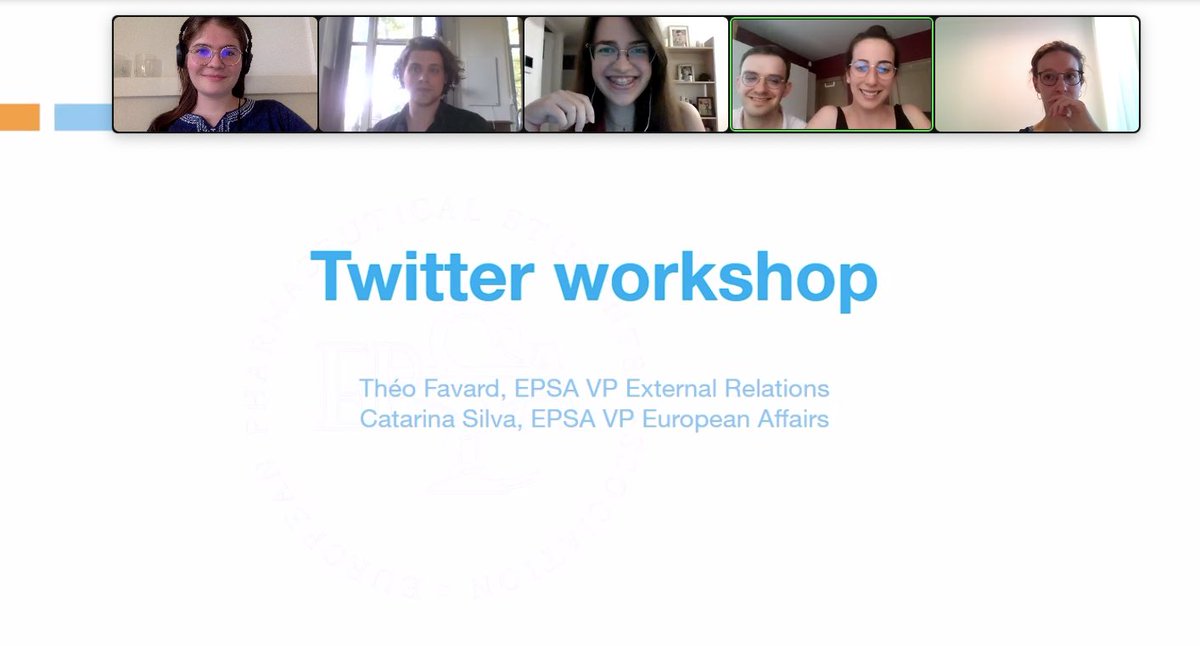 Twitter workshop 👩‍🏫| During the Advocacy Platform Representatives meeting, <a href="/EPSA_Online/">EPSA</a> (@Theo_EPSA and @Catarina_EPSA) delivered a workshop on « How to use twitter? » 🙌

A great opportunity for EPSA members to learn how to advocate on social media! 🗣️ 
#advocacy #policy