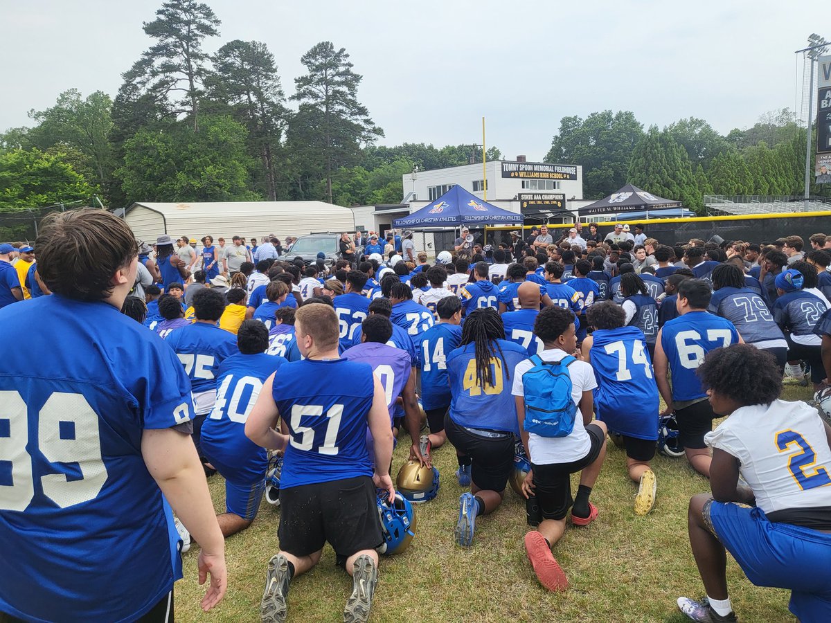 FCA 7 on 7/ Linemen Challenge.  What a blessed day. Huge thank you to Alex Mebane . #GDTBAJ