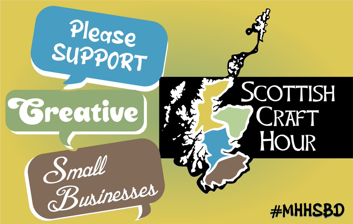 Thanks to everyone who joined in #ScottishCraftHour

Up next is #BelfastHour and over the next few days 
#EarlyBiz 
#ElevensesHour
#InBizHour
#ShopHandmadeHour
#WomanInBizHour
#UKGiftAM
#SundayFringe
#WelshCraftHour
#ShopIndie  
#UKCraftersHour 
 #HandmadeHour 
#CraftBizParty